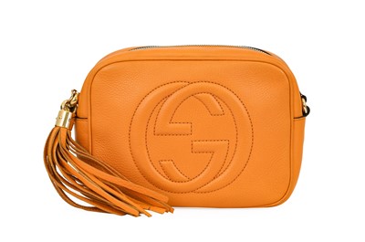 Lot 3034 - Gucci Small Orange Pebbled Leather Soho Disco...