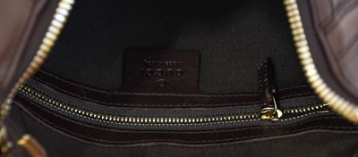 Lot 3029 - Gucci Brown Leather Hobo Handbag, embossed...