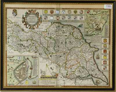 Lot 1193 - A John Speede map of The North and East...