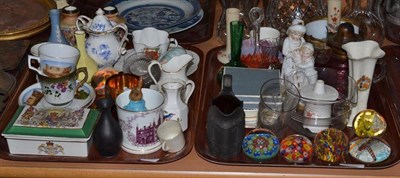 Lot 237 - Assorted collectable china and glass including commemorative ware, Wedgwood Jasperware, glass...