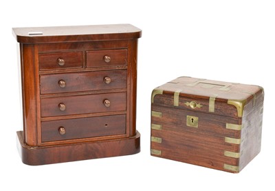 Lot 365 - A Victorian mahogany apprentice chest of...