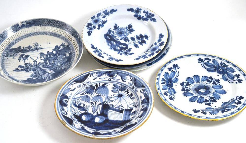 Lot 239 Two 18th century Chinese blue and white