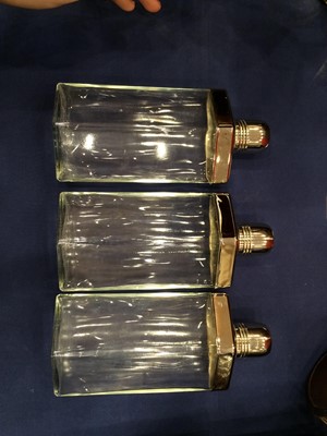 Lot 633 - A Victorian Silver-Mounted Glass Spirit Flask,...