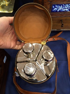 Lot 633 - A Victorian Silver-Mounted Glass Spirit Flask,...