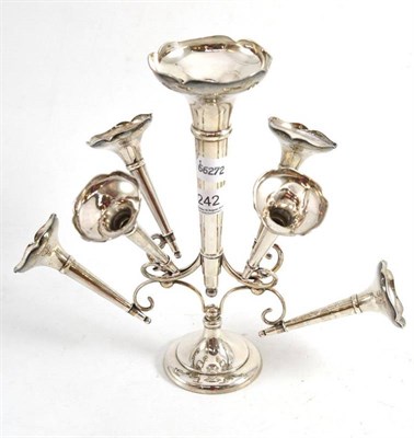 Lot 242 - Silver epergne, by W L & S, Sheffield