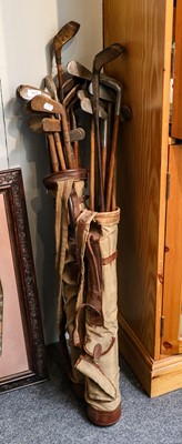 Lot 357 - Vintage Hickory Shafted Golf Clubs
