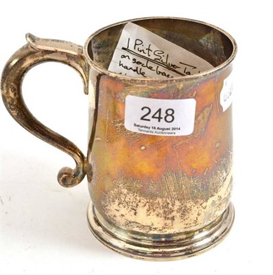 Lot 248 - A silver tankard