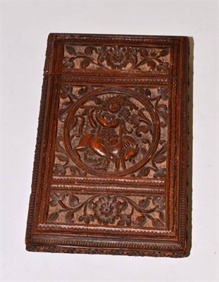 Lot 252 - Eastern carved card case