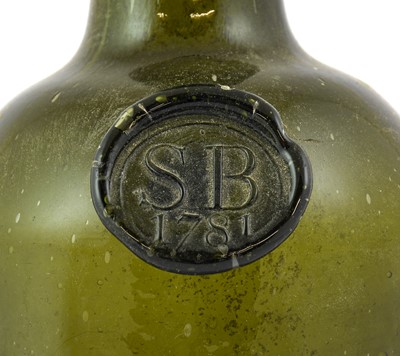 Lot 2 - A Sealed Wine Bottle, dated 1781, of...