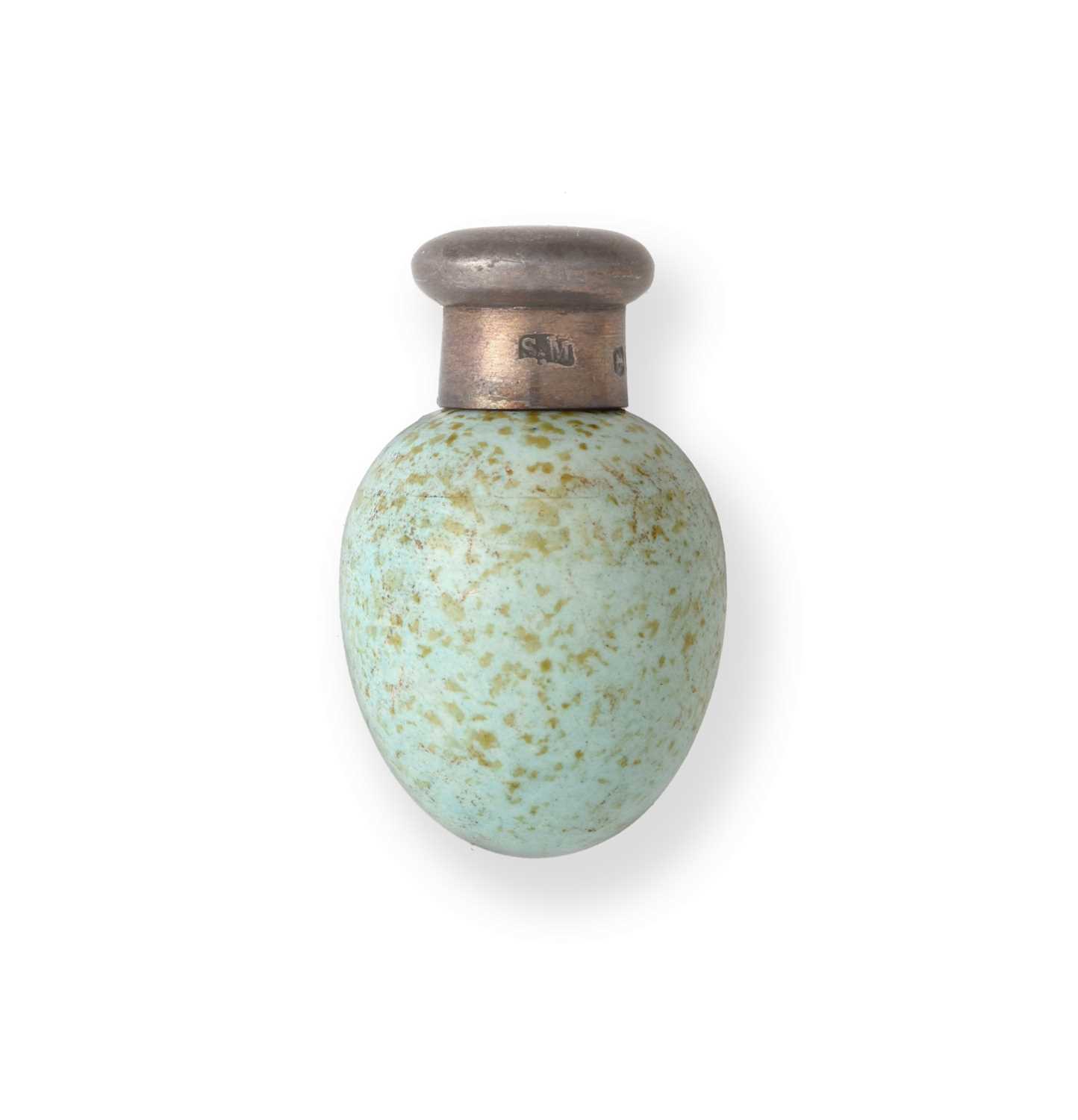 Lot 2054 - A Victorian Silver-Mounted Porcelain Scent-Bottle