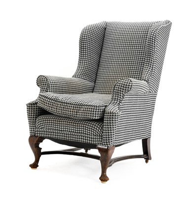 Lot 399 - A Queen Anne Style Armchair, late 19th century,...