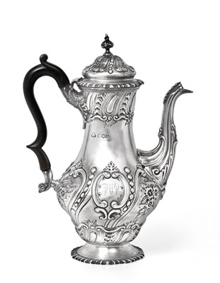 Lot 2143 - An Edward VII Silver Coffee-Pot