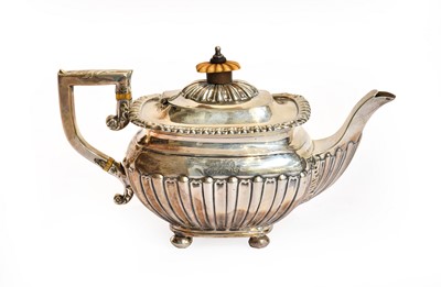 Lot 79 - An Edward VII Silver Teapot, by William M...
