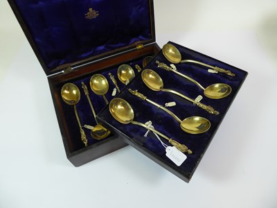 Lot 2029 - A Set of Twelve German Silver-Gilt Apostle Spoons