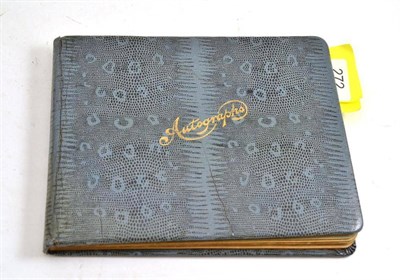 Lot 272 - An autograph album circa 1930's, autographs include Leslie Howard etc