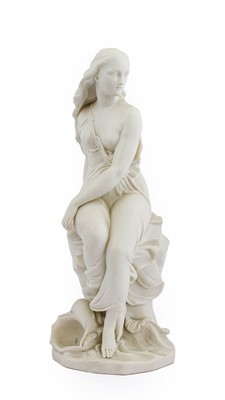 Lot 62 - A Minton Parian Figure of Miranda, circa 1850,...