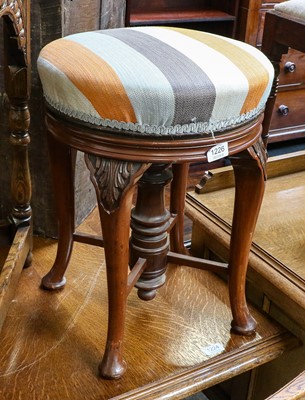Lot 1226 - A Victorian revolving piano stool