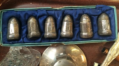 Lot 10 - A Collection of Assorted Silver, comprising: a...