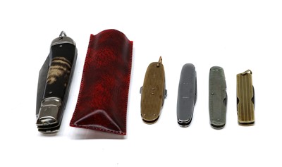 Lot 118 - A 9ct Gold Pocket-Knife; a further...