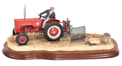 Lot 1023 - Border Fine Arts 'Lifting the Pinks' (International B250 Tractor)