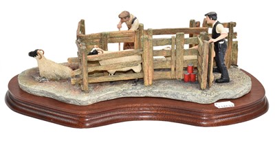 Lot 1112 - Border Fine Arts 'Twice Under' (Sheep Dipping)