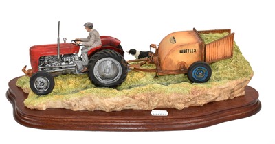 Lot 1018 - Border Fine Arts 'Hay Turning' (Massey Ferguson Tractor and Wuffler)
