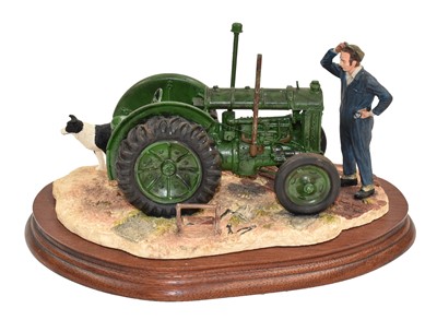 Lot 1038 - Border Fine Arts 'Won't Start' (Tractor, Farmer and Collie)