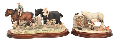 Lot 1047 - Border Fine Arts 'Coming Home' (Two Heavy Horses)