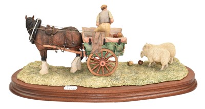 Lot 1085 - Border Fine Arts 'Supplementary Feeding' (Tip Cart)