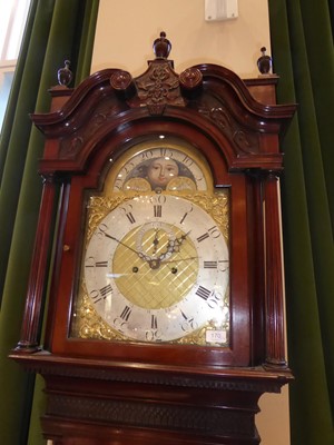 Lot 170 - A Mahogany Eight Day Longcase Clock, signed...