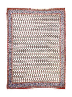 Lot 221 - Ghom Carpet Central Iran, circa 1940 The ivory...