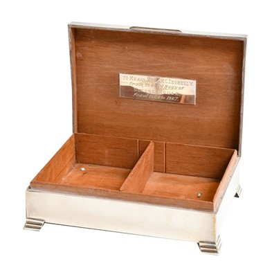 Lot 10 - An Elizabeth II Silver Cigarette-Box, by Emile...