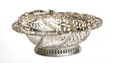Lot 92 - A Victorian Silver Basket, by William Gibson...