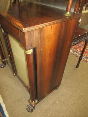 Lot 278 - A Regency Rosewood and Brass Inlaid Chiffonier,...