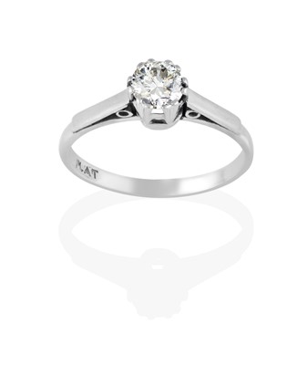 Lot 2431 - A Diamond Solitaire Ring