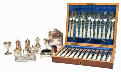 Lot 97 - A Collection of Assorted Silver and Silver...