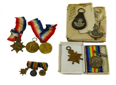 Lot 3042 - A First World War Casualty Pair, comprising...
