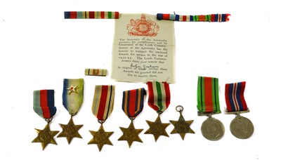 Lot 3043 - Eight Single Second World War Medals,...