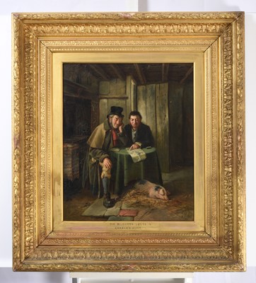 Lot 1076 - Charles Hunt (1803-1877) "The Rejected Lover"...