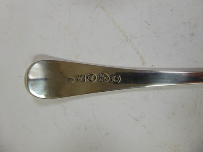 Lot 2023 - A George III Provincial Silver Basting-Spoon