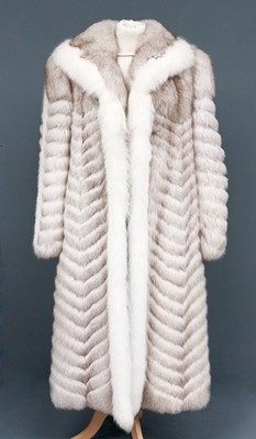 Lot 2132 - Ross Furriers, Leeds Long Silver Fox Fur Coat,...
