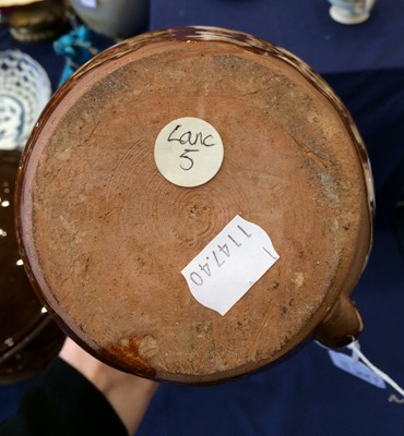 Lot 74 - A Slipware Pedestal Strainer Bowl and Matched...