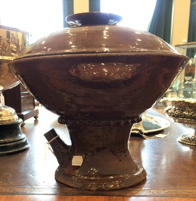 Lot 74 - A Slipware Pedestal Strainer Bowl and Matched...