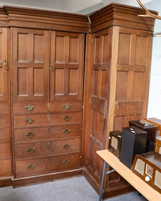 Lot 1248 - A late 19th/early 20th century oak...