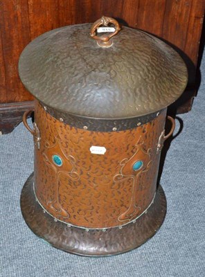 Lot 318 - Art Nouveau coal bucket