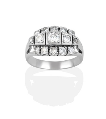 Lot 2447 - A Diamond Cluster Ring