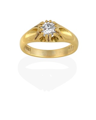 Lot 2302 - An 18 Carat Gold Diamond Solitaire Ring