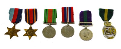 Lot 3024 - A Second World War Group of Six Medals,...