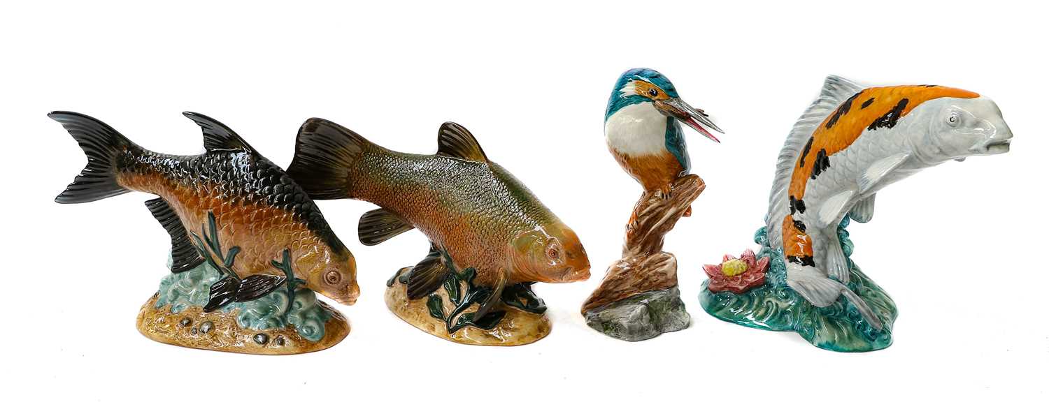 Lot 290 - Three modern Beswick limited edition Fish...