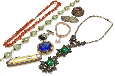 Lot 320 - A quantity of costume jewellery including...